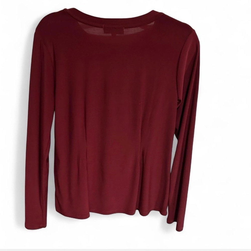 Gilli Women's Burgundy Long Sleeve Top - Picture 5 of 6